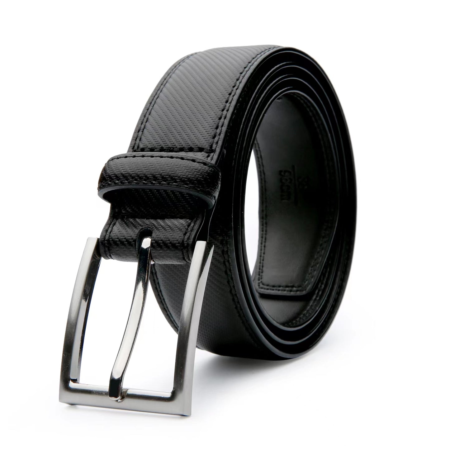[Classic Leather Belt] Classic & Fashion Men's Leather Belt | Single Prong Buckle for Jeans, Pants, Work & Business - Gift for Dad & Husband