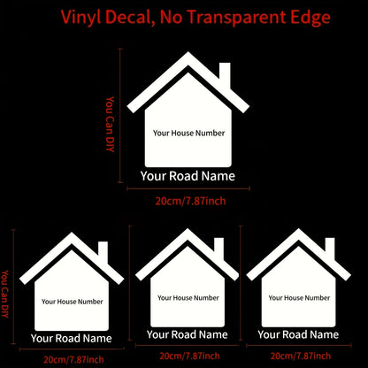 1/2/3/4/5pcs Personalized Custom Bin Number Stickers with  House Number & Street Name Decal for Easy Identification