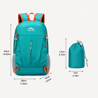 Ultra-Light Outdoor Sports Backpack for Men And Women, Foldable Travel Backpack, Hiking Bag, Compact Skin Pack, Book Bag, Small Travel Pack