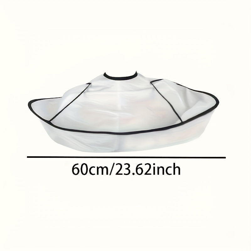 [Non-stick Barber Bib] 1pc Non-stick Barber Bib | Hair Clipping Cape Bib, Home Barber Apron Overalls Razor Hair Bib