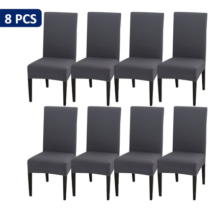 4-Piece/6-Piece/8-Piece/10-Piece/12-Piece S-Size Elastic Kitchen Chair Covers for Home Use