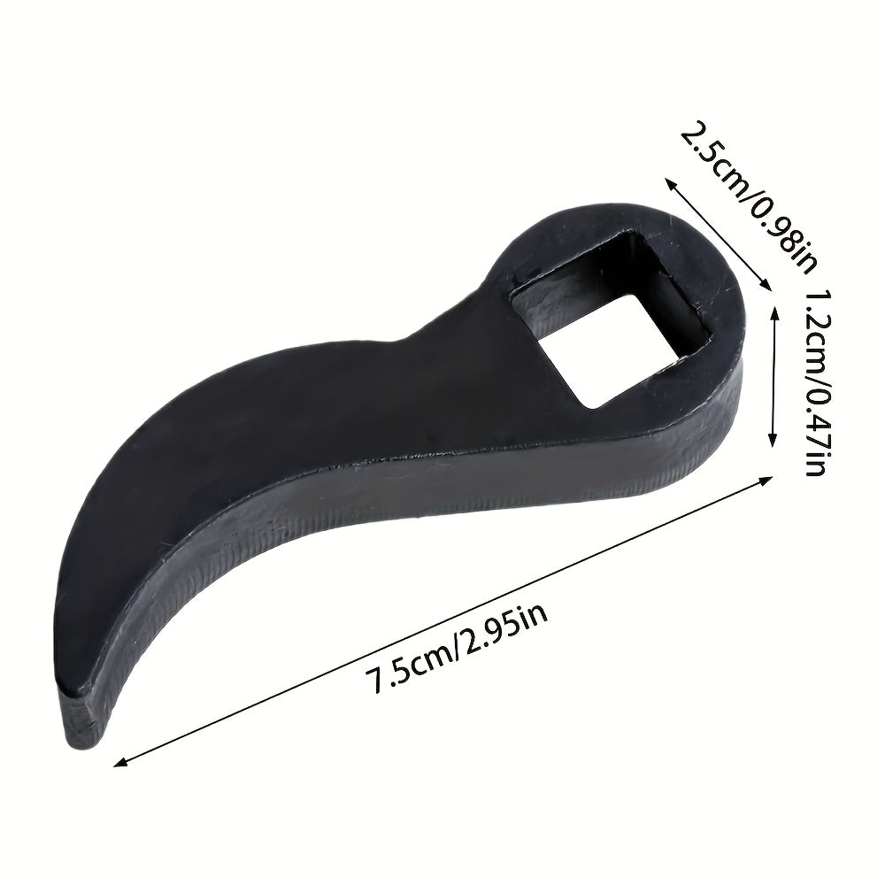 1pc Carbon Steel Adjustable Angle Bull Horn Pry Bar Adapter Head Tool for 1/2 Ratchet Open-End Wrench, Half Shaft Drive Shaft Disassembly Tool