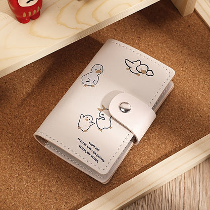 Compact Cardholder with Multiple Slots for Driving Licenses And Cute Personal Items, Also Serves As Coin Purse