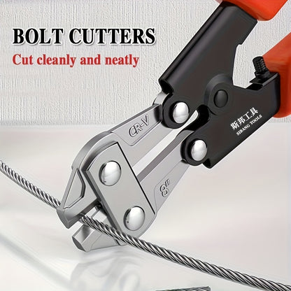 An 8-Inch Multifunctional Wire Cutter Designed for Cutting Steel Wires And Iron Chains, Suitable for Tasks Like Dismantling Fences, Construction Work, And Home Renovations