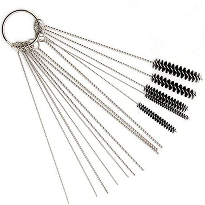 15pcs Carburetor Cleaning Brush Set, Universal Hole Brushes for Cars and Motorcycles, Electric Welding and Gas Cutting Brush Kit