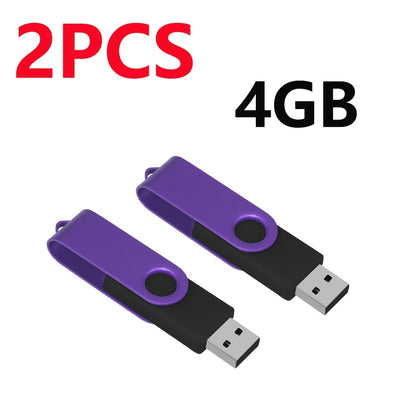[Usb Flash Drive] 2pcs USB Flash Drive 8GB 4GB 2GB 1GB 512MB 256MB 128MB 64MB USB 2.0 High Speed U Disk USB Disk Metal Pen Drive USB Drive for PC/Laptops/Tablets/Mobile PhonesCar Audio/Game Console/Audio - Store Your Files Securely!