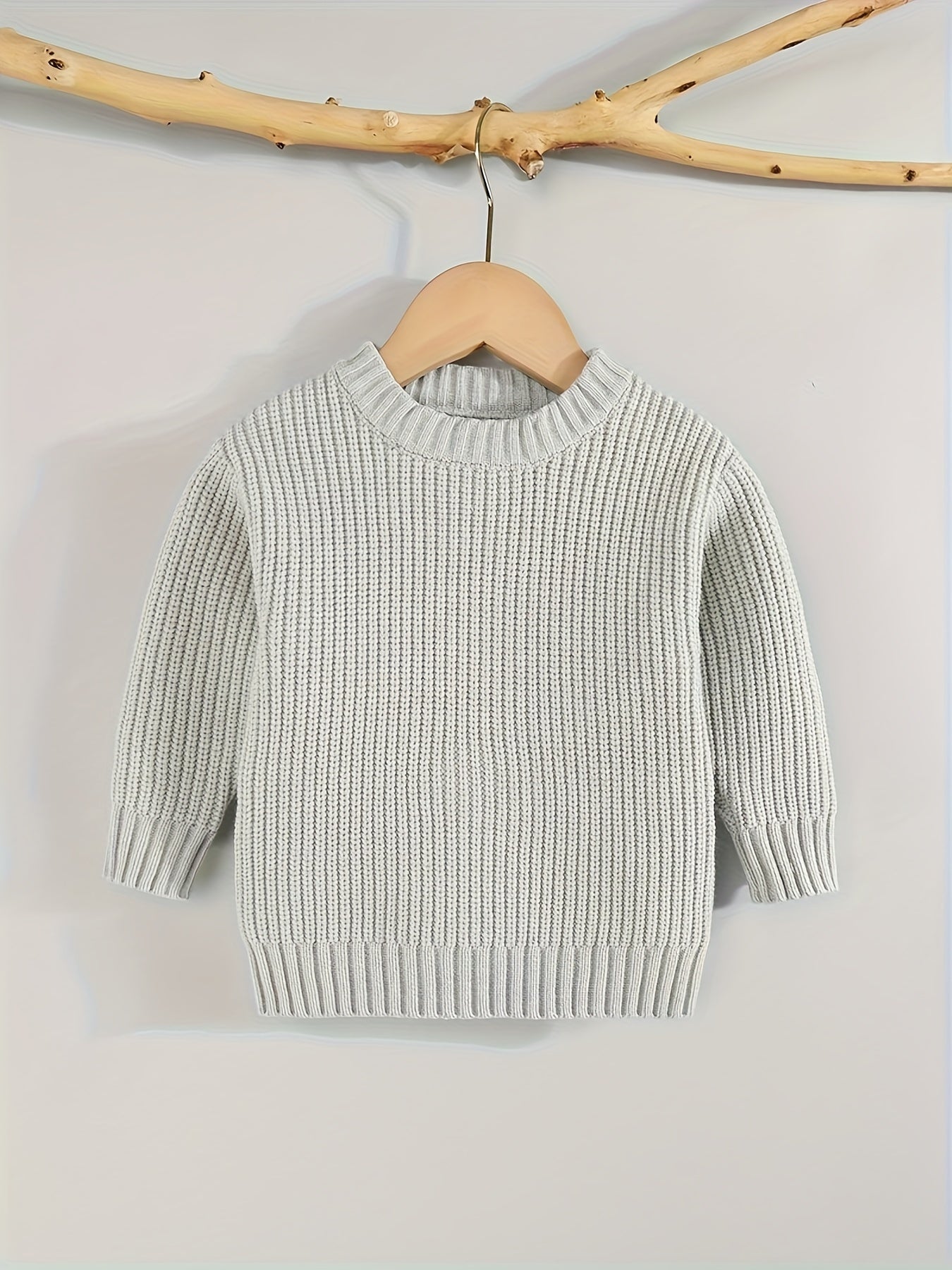 [Knit Sweater Pullover] Keep Your Baby Warm And Stylish This Winter with A Knit Sweater Pullover Top!