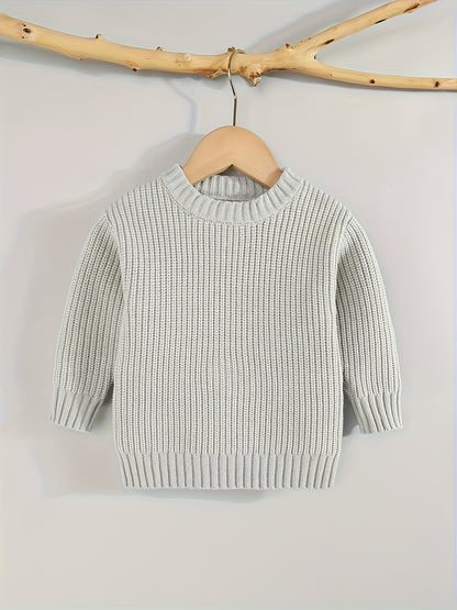 [Knit Sweater Pullover] Keep Your Baby Warm And Stylish This Winter with A Knit Sweater Pullover Top!