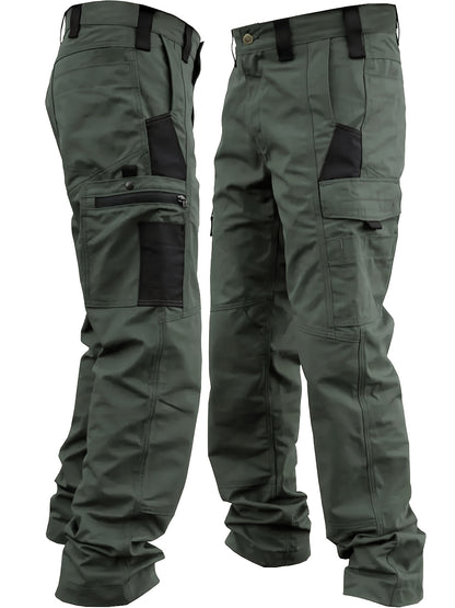 1pc Men's Tactical Cargo Pants with Multiple Utility Pockets - Heavy-Duty Tactical Gear Pants for Outdoor Hiking, Construction Work, Camping & Hunting | Durable Tactical Pants Suitable for Spring/Fall/Summer, Hand Washable Workwear