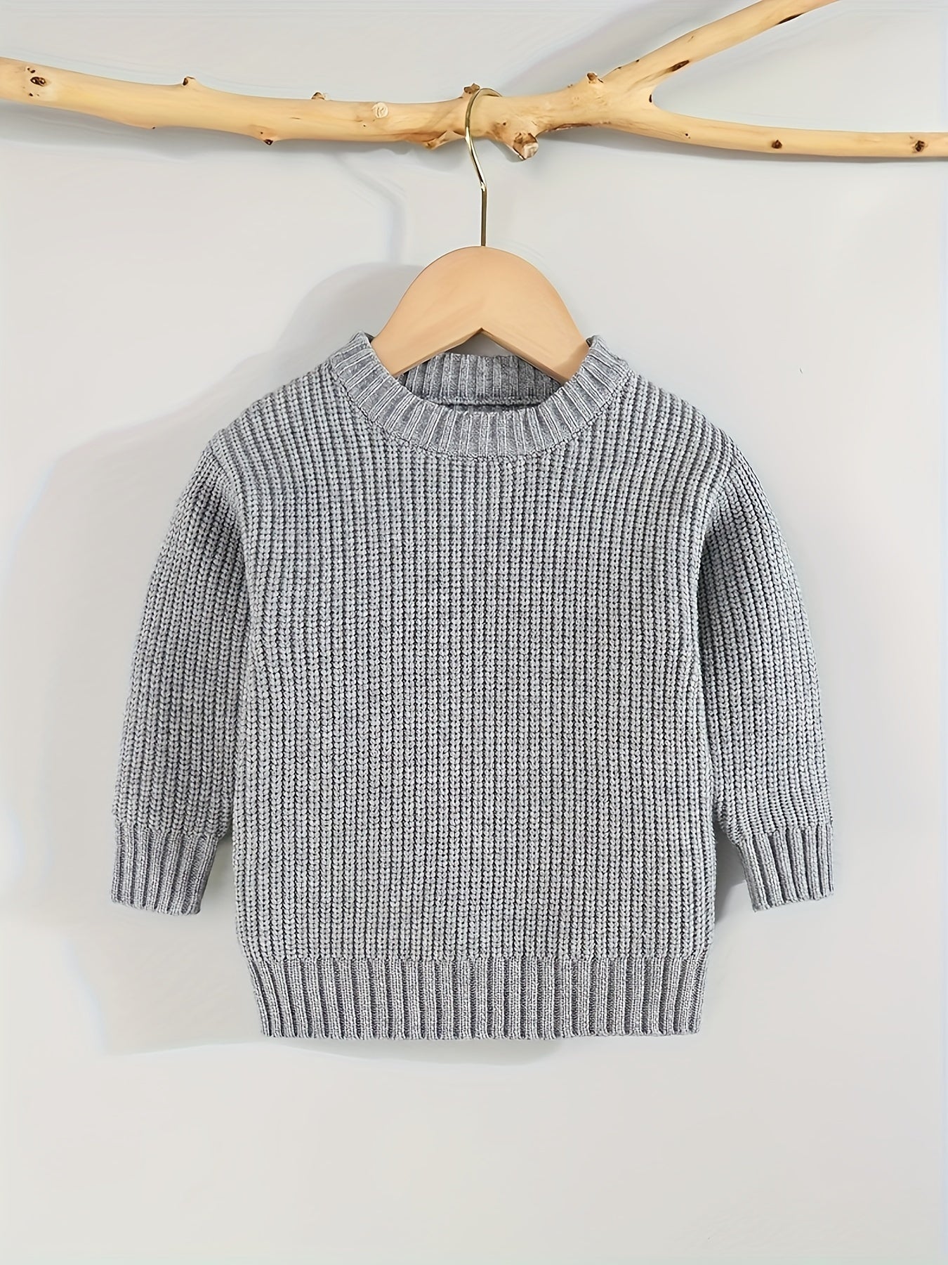 [Knit Sweater Pullover] Keep Your Baby Warm And Stylish This Winter with A Knit Sweater Pullover Top!