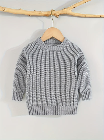 [Knit Sweater Pullover] Keep Your Baby Warm And Stylish This Winter with A Knit Sweater Pullover Top!