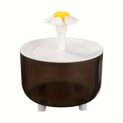 1pc Whisper Quiet 1.5L Usb-Powered Pet Water Fountain, Automatic Circulation, Easy Clean Design for Cats & Small Pets, No Battery Required