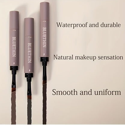 Waterproof and Sweat Proof Double-ended Eyebrow Cream - Smudge Proof Long Lasting Makeup Without Separation - Eyebrow Pencil With Matching Brush Eyebrow Pomade