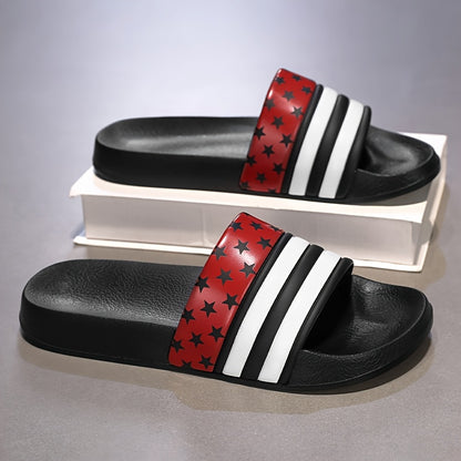 Men's Summer Slippers, Non-Slip, Odor-Resistant, Wear-Resistant, One-Strap Slippers, Versatile Indoor/Outdoor Sandals