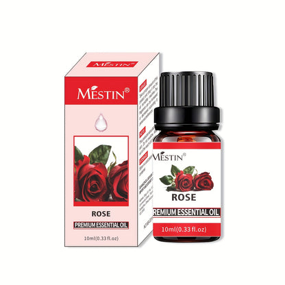MESTIN Multi-Purpose Pure Essential Oil | Contains 21 Fragrances and Plant Ingredients, Suitable for Diffusers, Humidifiers, Air Purifiers, Candle Making - Rose/Lavender/Jasmine/Lemon, etc