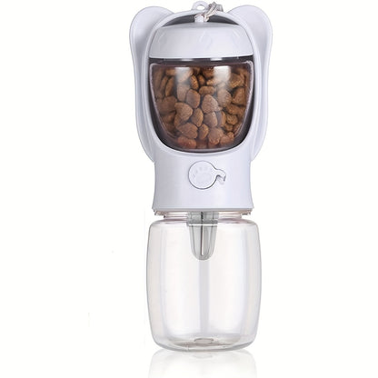 Portable Pet Water Bottle With Food Container, Outdoor Water Dispenser For Dog, Cat, Puppy, For Walking, Hiking, Travel, Puppy Essentials, Dog Stuff