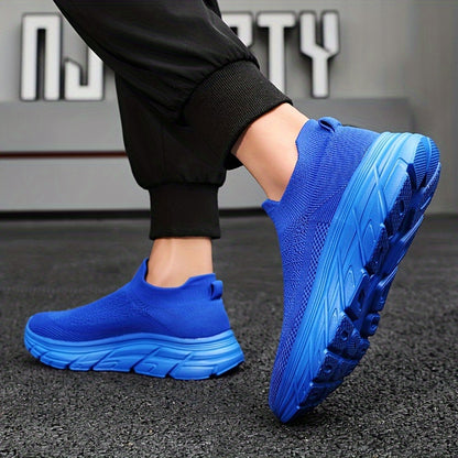 Men's Casual Sneakers, Comfortable and Breathable Slip-On Sock Shoes