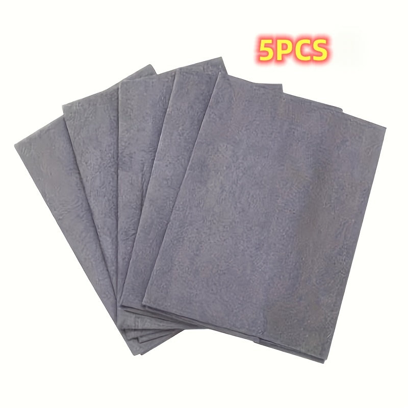 5-Piece Magic Microfiber Cloth Set for Streak-Free Glass Cleaning, No Water Marks for Windows or Mirrors