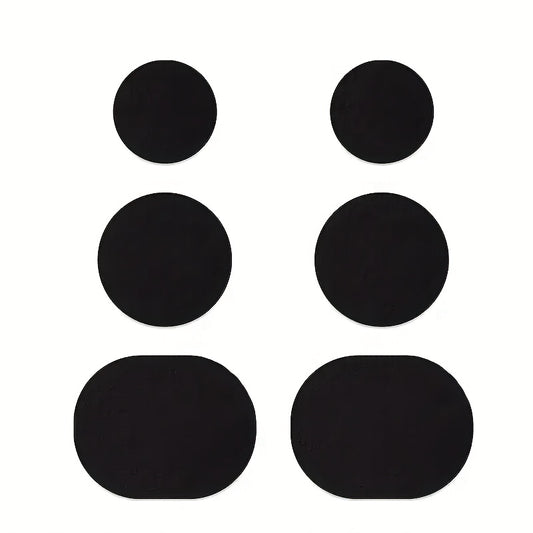 A Set of 6 Self-adhesive Shoe Patches for Repairing Side Damage, Mending Holes in Shoe Linings, and Applying to Worn Areas on Sneaker Heels. Durable, Scratch-resistant, and Wear-resistant, They Repair Tears and Abrasions