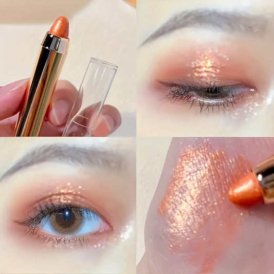Shimmering Contouring Eyeshadow Pencil with a Dual-Ended Design for Effortless Makeup Application