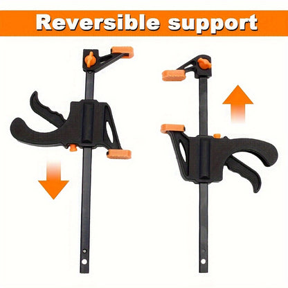 2pcs MINI 4Inch F Clamp / Woodworking Clamp / Hard Quick Ratchet Release Speed Squeeze Clip / Woodworking Work Bar DIY Home Hand Tool