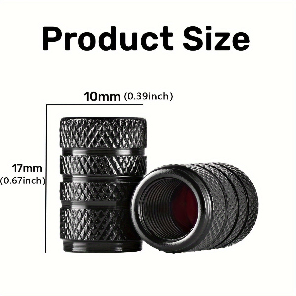 4pcs Aluminum Alloy Car Tire Valve Caps/Durable Automotive for Toyota/Honda/Mazda/Mitsubishi/Jeep/MG