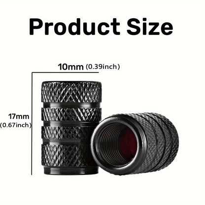 4pcs Aluminum Alloy Car Tire Valve Caps/Durable Automotive for Toyota/Honda/Mazda/Mitsubishi/Jeep/MG