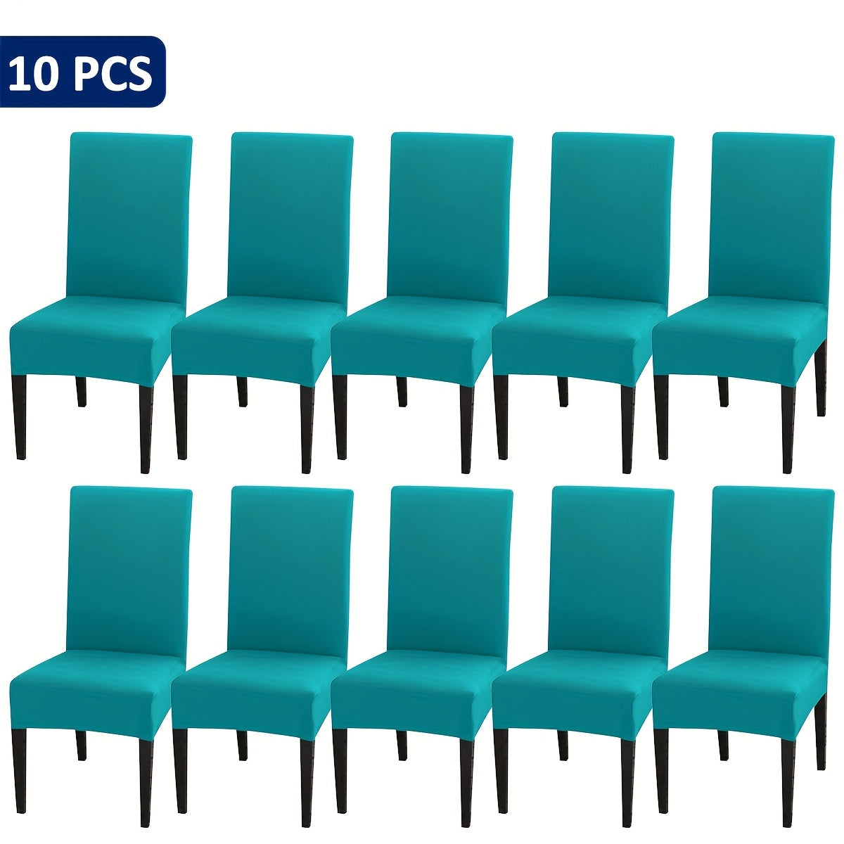 4-Piece/6-Piece/8-Piece/10-Piece/12-Piece S-Size Elastic Kitchen Chair Covers for Home Use