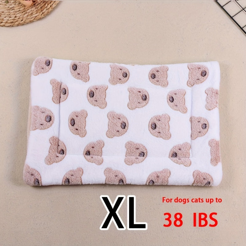 Dog Claw Love Printing Pattern Pet Nest Mat Four Seasons Universal Cat and Dog Floor Mat Comfortable and Pet Blanket 1pc