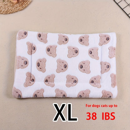Dog Claw Love Printing Pattern Pet Nest Mat Four Seasons Universal Cat and Dog Floor Mat Comfortable and Pet Blanket 1pc