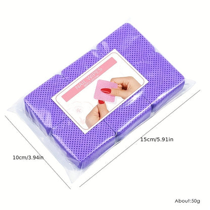 300Pcs/Pack Lint-Free Nail Polish Remover Gel Nail Wipes Nail Pads Manicure Pedicure Gel Nail Art Cleaning Tools Tips