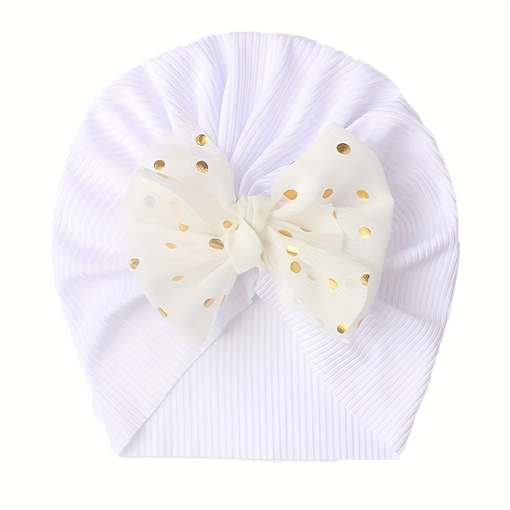 1pc Threaded Baby Hat Children's Bow Headband Baby Thin Girl Hat