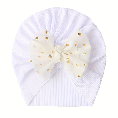 1pc Threaded Baby Hat Children's Bow Headband Baby Thin Girl Hat