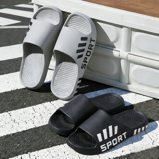 Men's Casual Summer EVA Slippers/Non-Slip, Durable Sole/Comfortable Slide-On Design/Suitable for Outdoor, Indoor, and Bathroom Use/Unisex