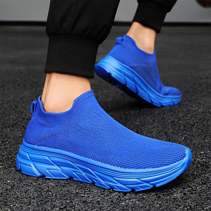 Men's Casual Sneakers, Comfortable and Breathable Slip-On Sock Shoes