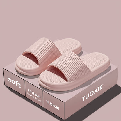 Silent Slippers for Men, Summer Indoor Home Bathroom Shower Anti-Slip Household Non-Noise Soft Sole EVA Odor-Resistant Flip-Flops for Women