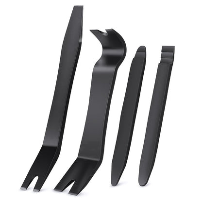 Professional Car Interior Disassembly Tool Set - 4/5pcs Set with Scratch-Free Plastic Pry Bars, Ideal for Door Panel Clips and Fasteners, Interior Repair Tools | Sleek Black Finish | Plastic Pry Bars, Car Maintenance Tools