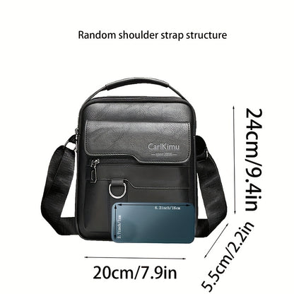 Men's Briefcase, Shoulder Bag, Small Satchel, Vertical Handbag, Diagonal Bag, Fashion Leisure Business Bag, Zipper Direction Random