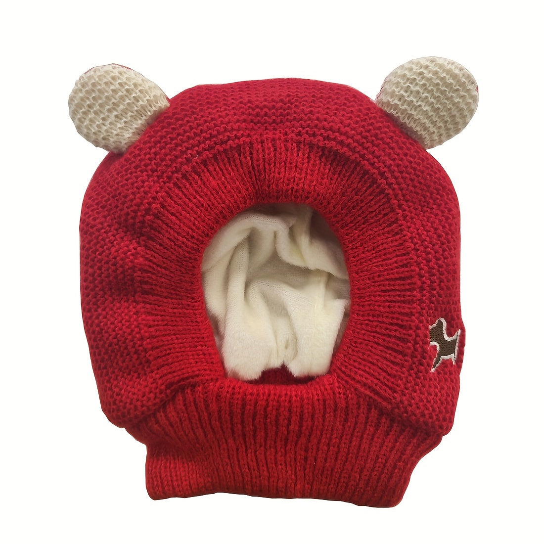 Toddler Winter Knit Hat with Fleece-Lined Ears & Adjustable Toggle Closure - Soft Stretchy Warm Beanie for Boys & Girls, Mixed Colors, Christmas Gift, Hand Wash Only, Baby Winter Hat, Festive Toddler Wear, Cold Weather Accessory, Playful Design, Cozy Fabr