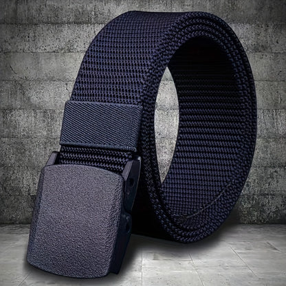 [Nylon Waistband] Nylon Waistband for Both Men and Women, Non-metallic Buckle for Anti Allergy, Youth Outdoor Leisure and Outdoor Waistband, Smooth Buckle, Nylon Waistband, Security Check Pants, Waistband for Trendy Sports