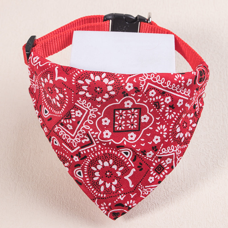 Adorable Floral Print Pet Bandana - Stylish Accessory for Tiny Paws (Under 15lbs) - Breathable & Easy to Wear