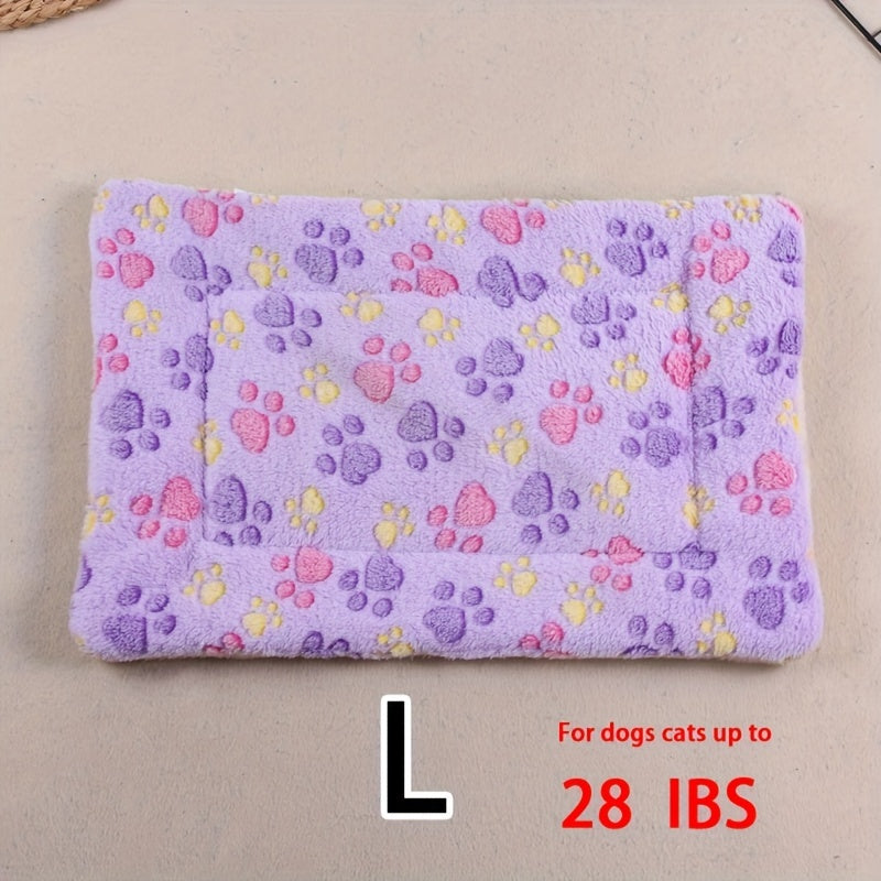 Dog Claw Love Printing Pattern Pet Nest Mat Four Seasons Universal Cat and Dog Floor Mat Comfortable and Pet Blanket 1pc