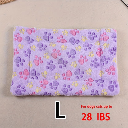 Dog Claw Love Printing Pattern Pet Nest Mat Four Seasons Universal Cat and Dog Floor Mat Comfortable and Pet Blanket 1pc