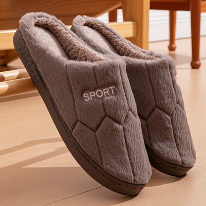 Indoor Household Thick-Soled Non-Slip Warm Slippers for Autumn And Winter, Women Shoes