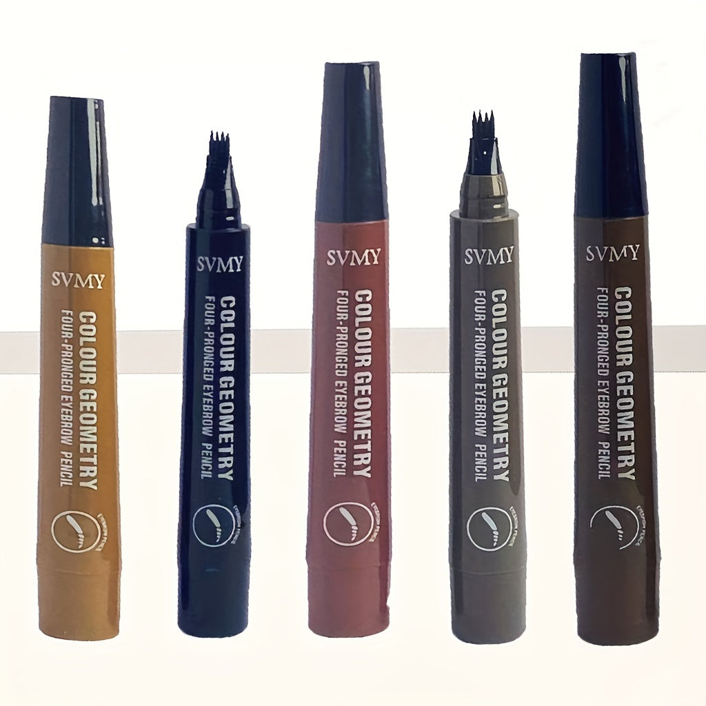 Waterproof Liquid Eyebrow Pencil - Long-Lasting, Smooth Application for Natural Wild Brow Look, Suitable for All Skin Types