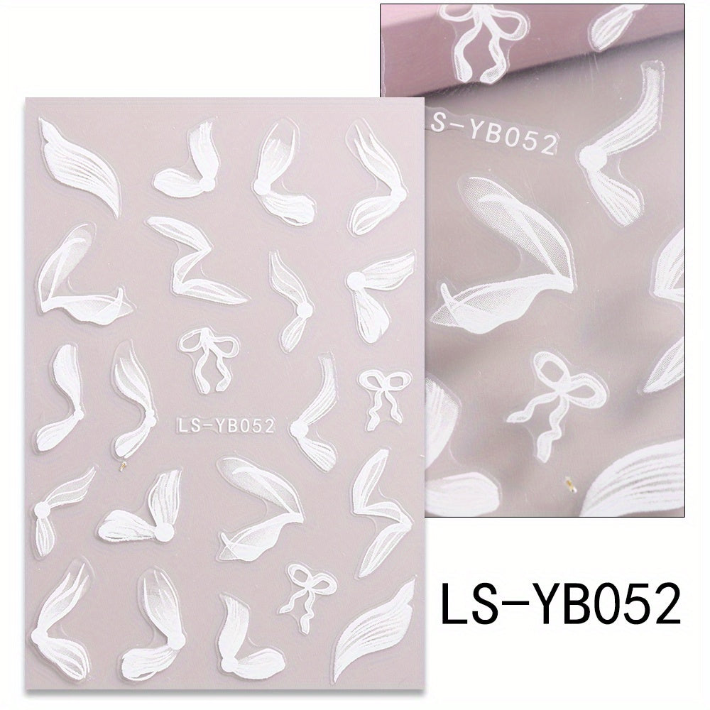 French Golden Silvery Glitter Ribbon Nail Stickers, Simple Nail Art Decals, Self-adhesive, Matte Finish, Unscented, Fantasy Theme, Irregular Shape, Paper Material, Single Use