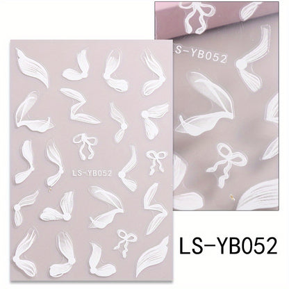 French Golden Silvery Glitter Ribbon Nail Stickers, Simple Nail Art Decals, Self-adhesive, Matte Finish, Unscented, Fantasy Theme, Irregular Shape, Paper Material, Single Use
