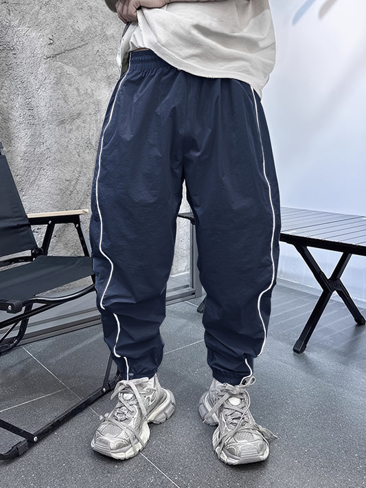 Men's Fashion Loose-Fit Pants with Stylish Patterns, Casual Breathable Comfort Drawstring Trousers, Perfect for Outdoor Activities and Sport Style Wear – Ideal Gift for Husband, Son, or Boyfriend