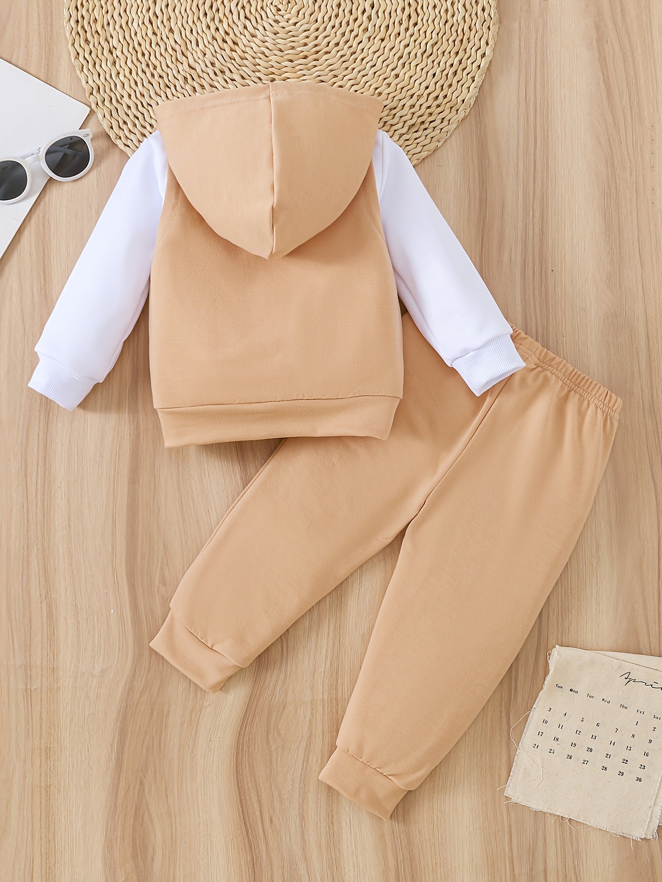 Disney 3pcs Set for Kids: Girls and Boys Casual Cool Streetwear Cute Cartoon Anime Print Round Neck Long Sleeve Sweatshirt, Sleeveless Hooded Vest Cardigan Jacket, and Elastic Waist Pants. Suitable for Spring and Autumn Fashion Casual Daily Commute