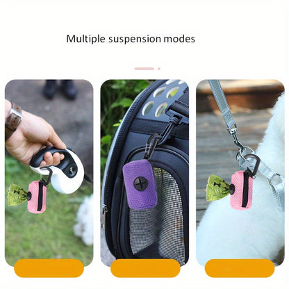 Pet Garbage Bag | Dog and Poo Bag Storage and Dispenser, Portable for Outdoor Use
